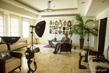 The mirrors added a great background to the shot