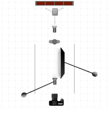 This shot took a while to set up as we used 4 lights