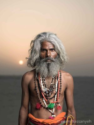 Big Baba, river Ganges, Varanasi, India.