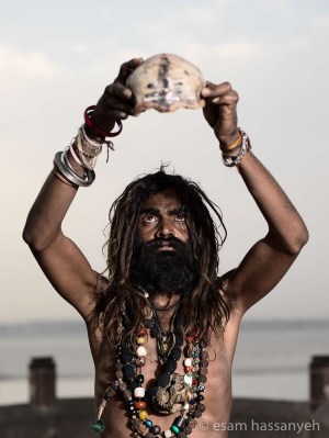 Portrait of Baba Boothnath, Varanasi, India.